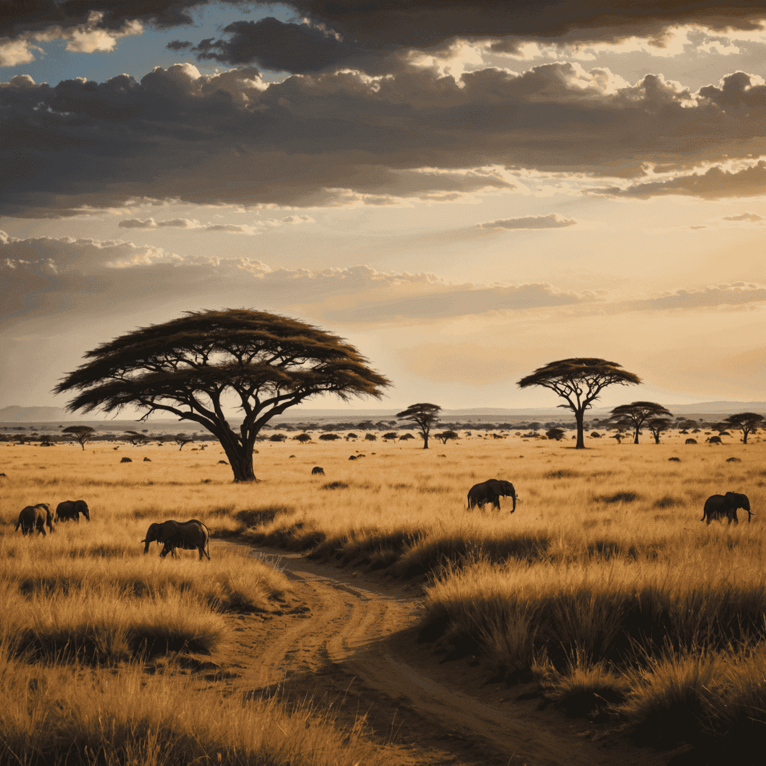 A beautiful landscape in Serengeti National Park, Tanzania